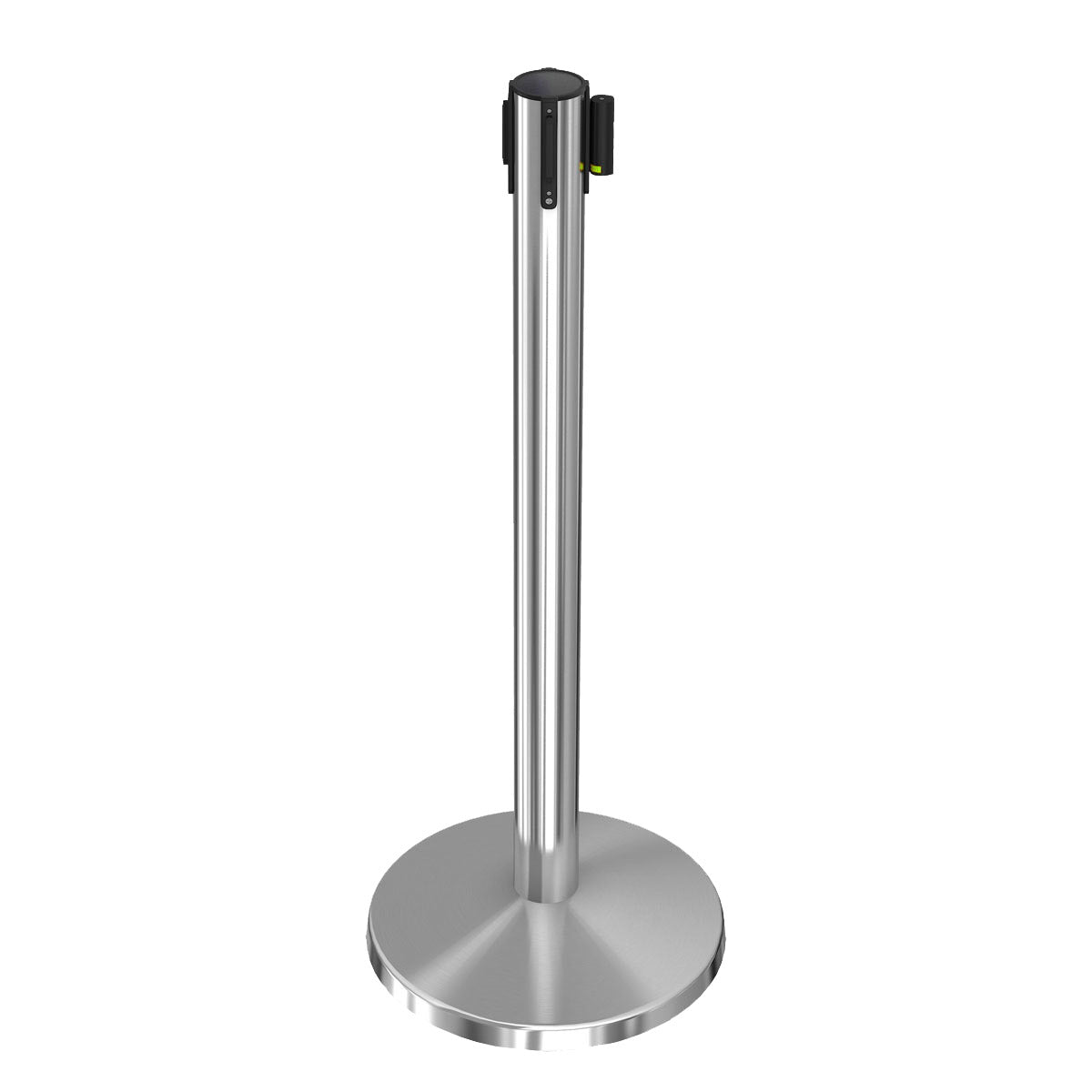 Stainless Steel Stanchion 3ft – Queue Barrier Pole with Red/Blue Ribbon ( Free Delivery)